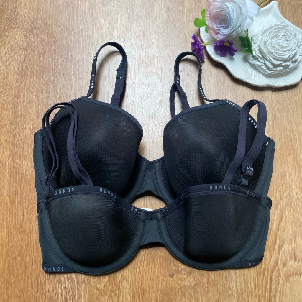 BRANDED BRA BERKAWAT BUSA TIPIS SIZE 30A 30B 32A 32B 34D D75 BRA TRANSPARAN