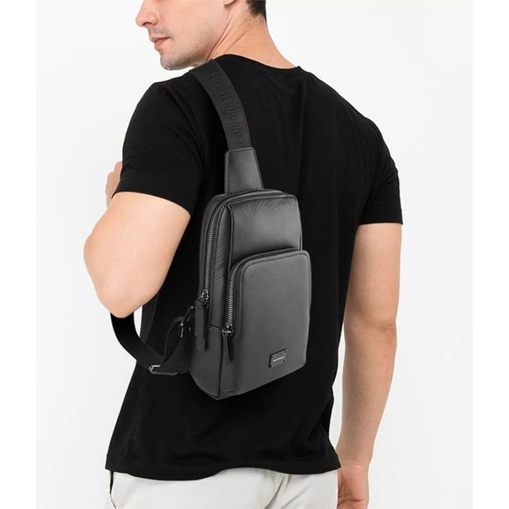 Tas Pria Leather Hush Puppies - Madison Chest Bag