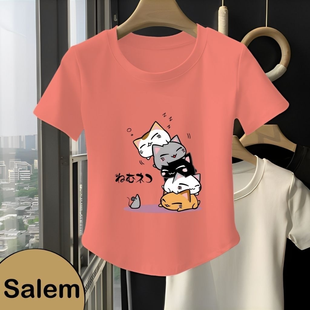 Koas oblong oval wanita/atasan wanita/kaos oblong oval lengan pendek wanita/atasan wanita kekinian/k