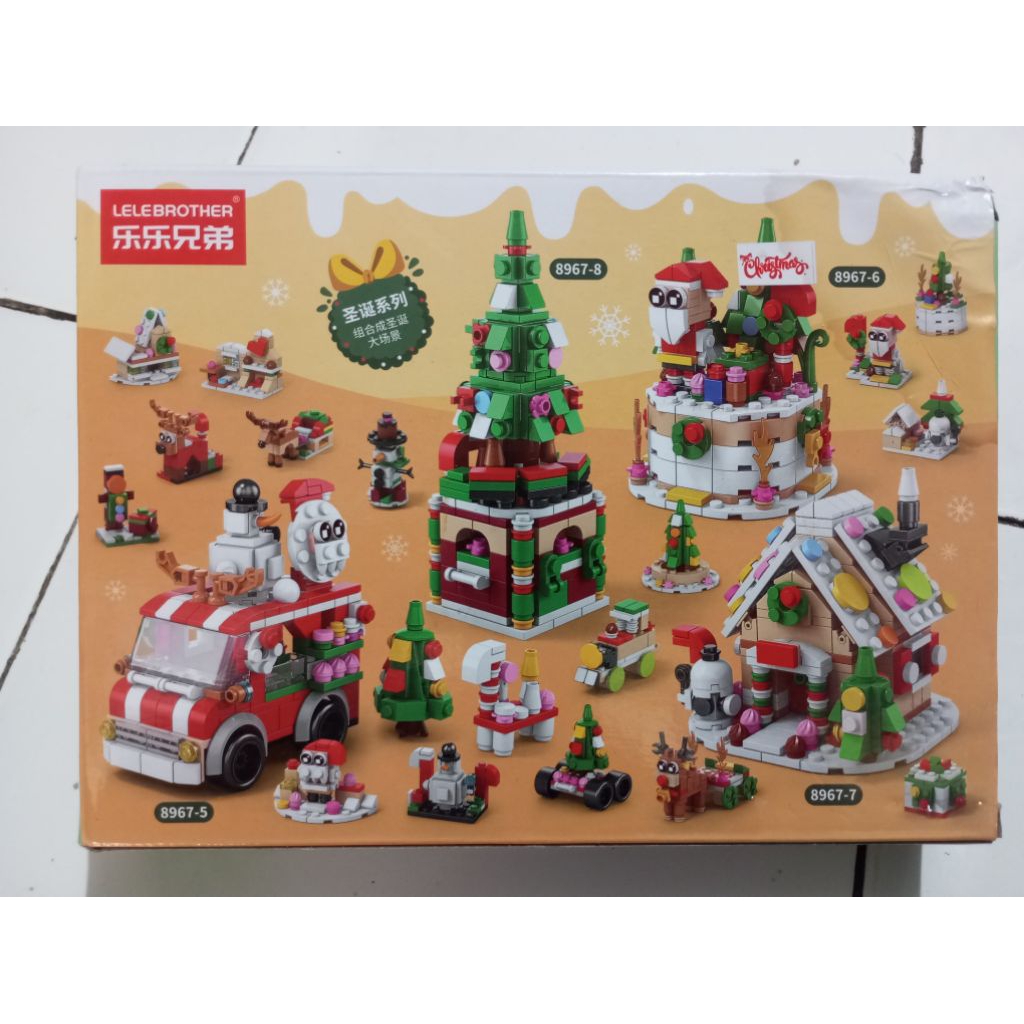 Mainan Edukatif Lego Christmas 6 in 1