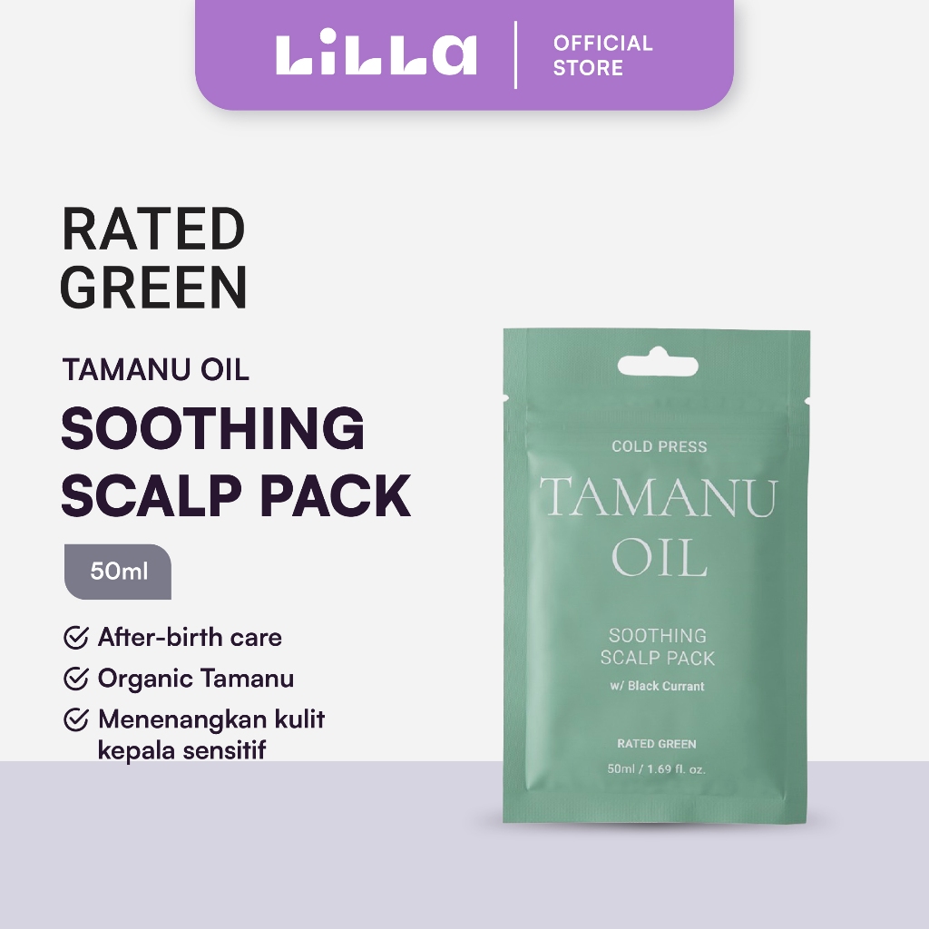 RATED GREEN - Tamanu Oil Soothing Scalp Pack, Size 50 Ml