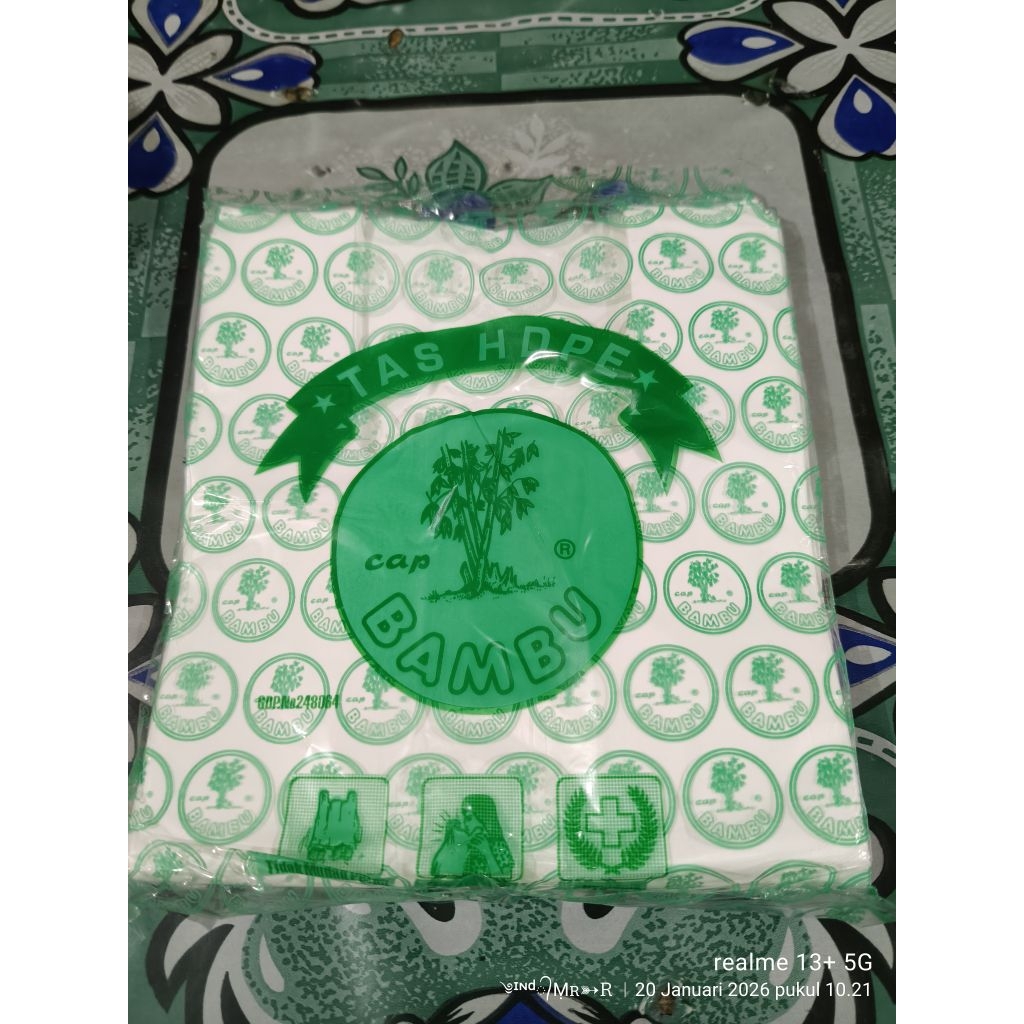 Kresek Bambu Kecil putih