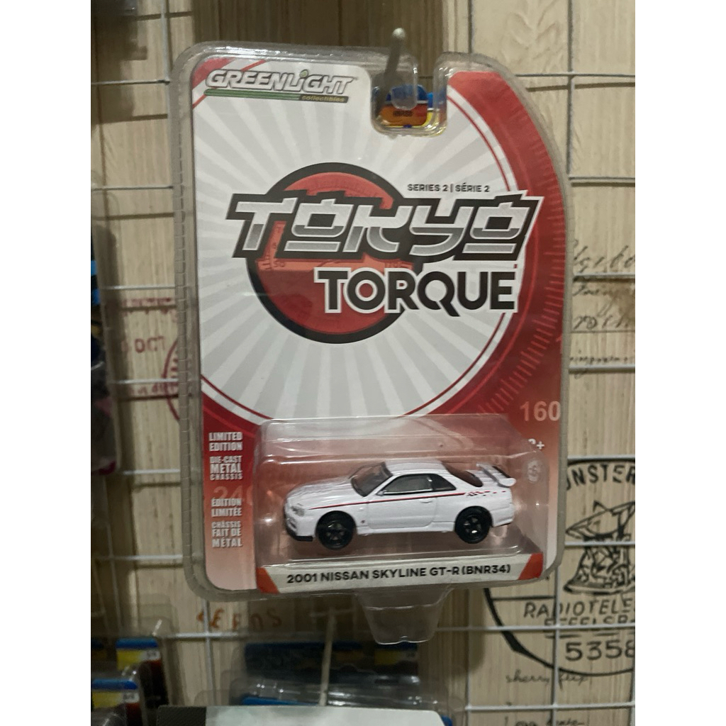 Greenlight Diecast Tokyo Torque R34 Nissan Skyline New Segel