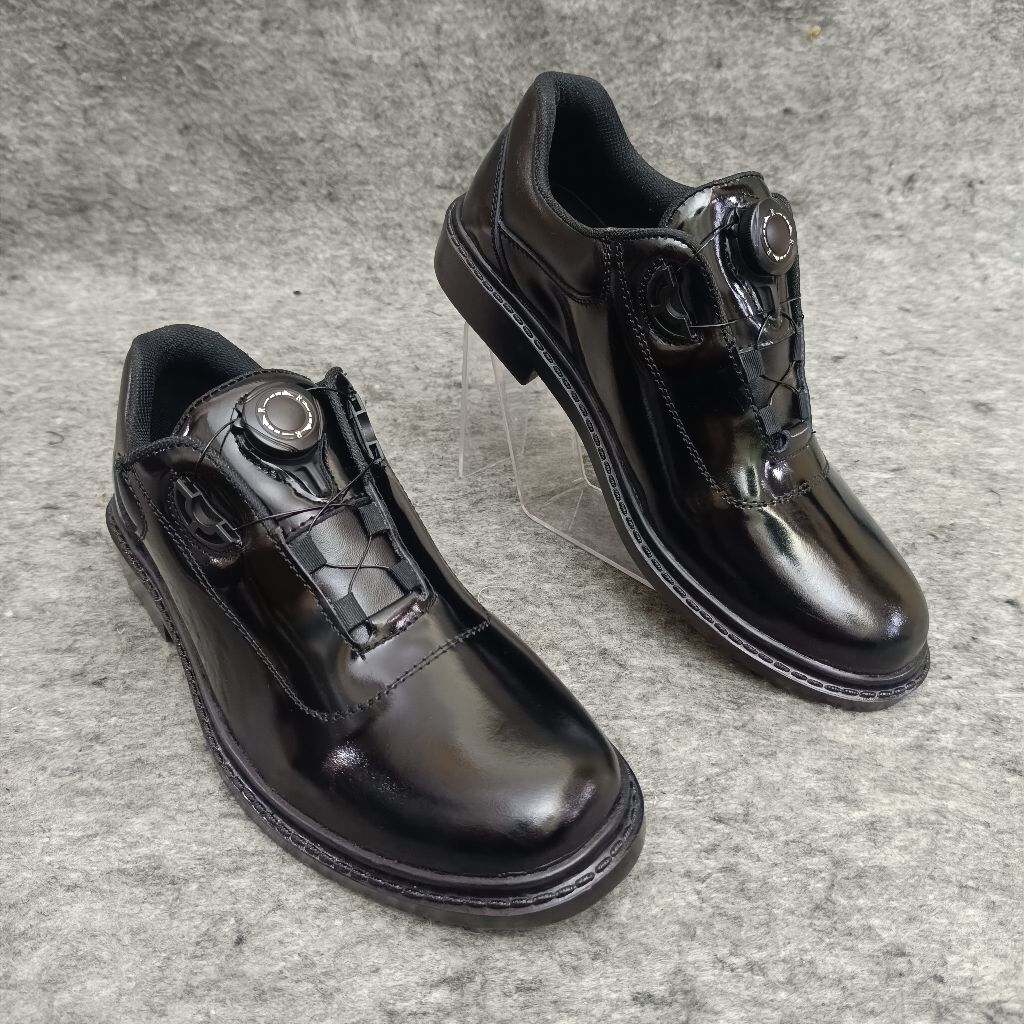 Sepatu PDH Tali Putar Kulit Asli TNI POLRI / Sepatu PDH Putar / Sepatu PDH Polri / Sepatu PDH TNI