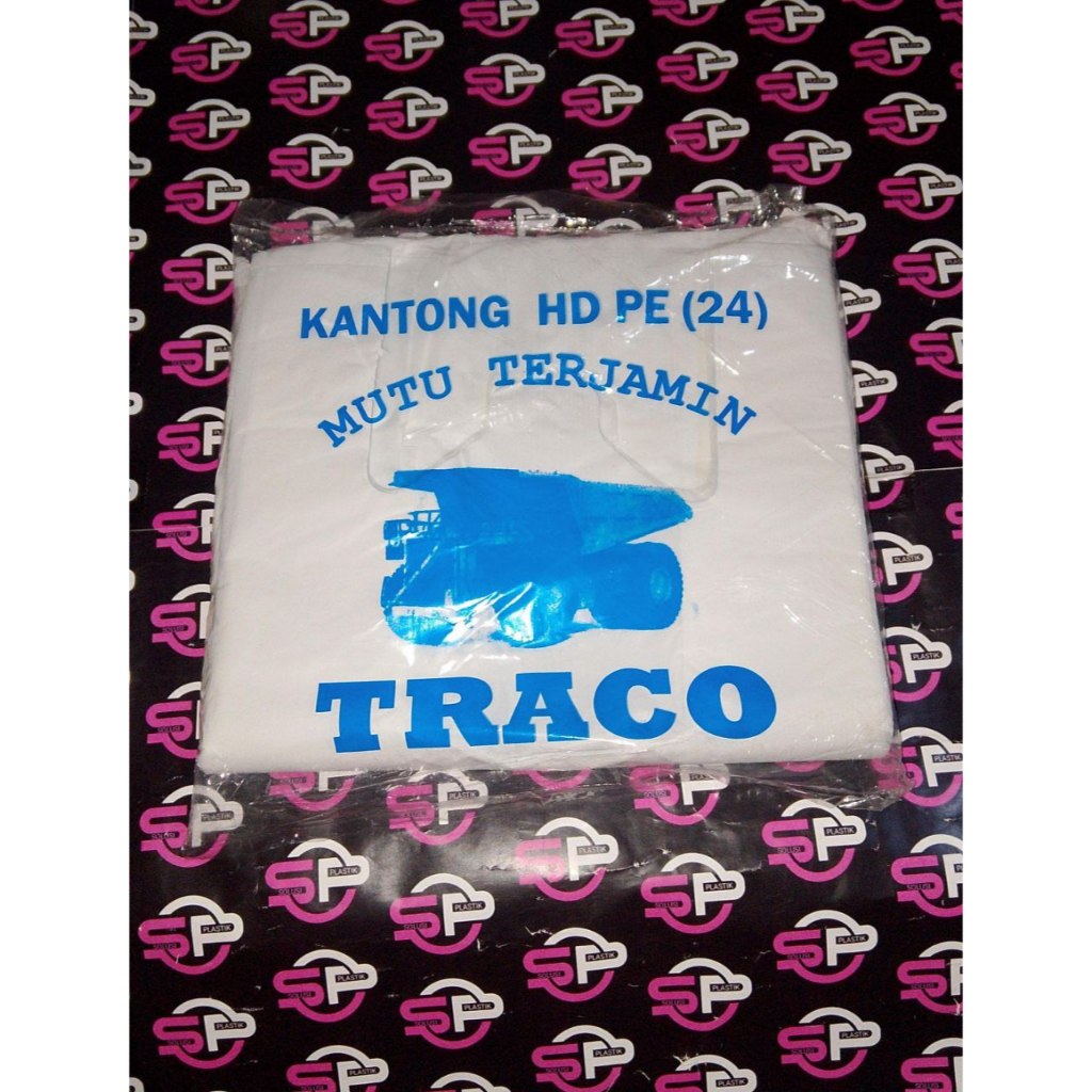 KANTONG PLASTIK PUTIH SUSU/KANTONG KRESEK TEBAL TRACO UKURAN 15,24,28,35