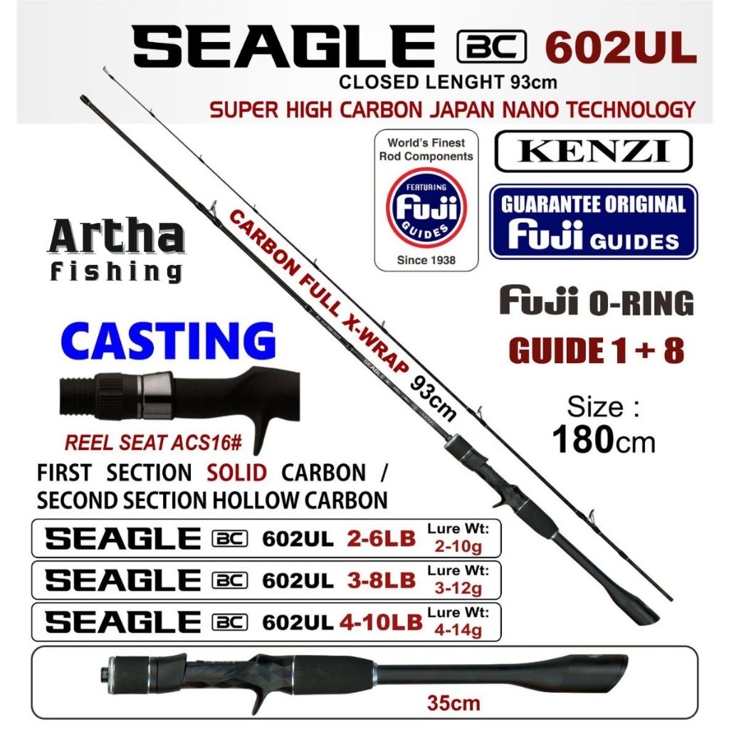 JORAN KENZI SEAGLE CAST 602 UL | 180 CM