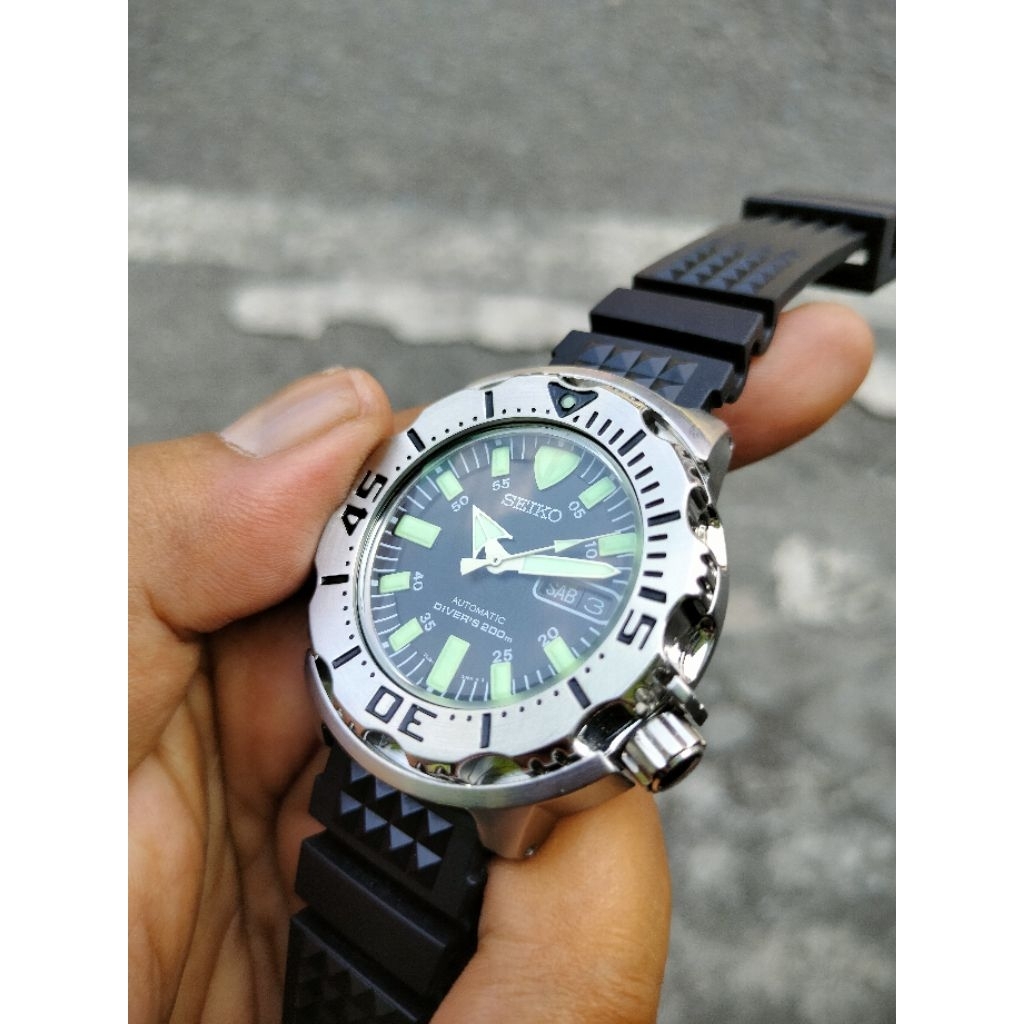jam tangan original Seiko Diver Automatic "Monster"Calibre 7S26 0350