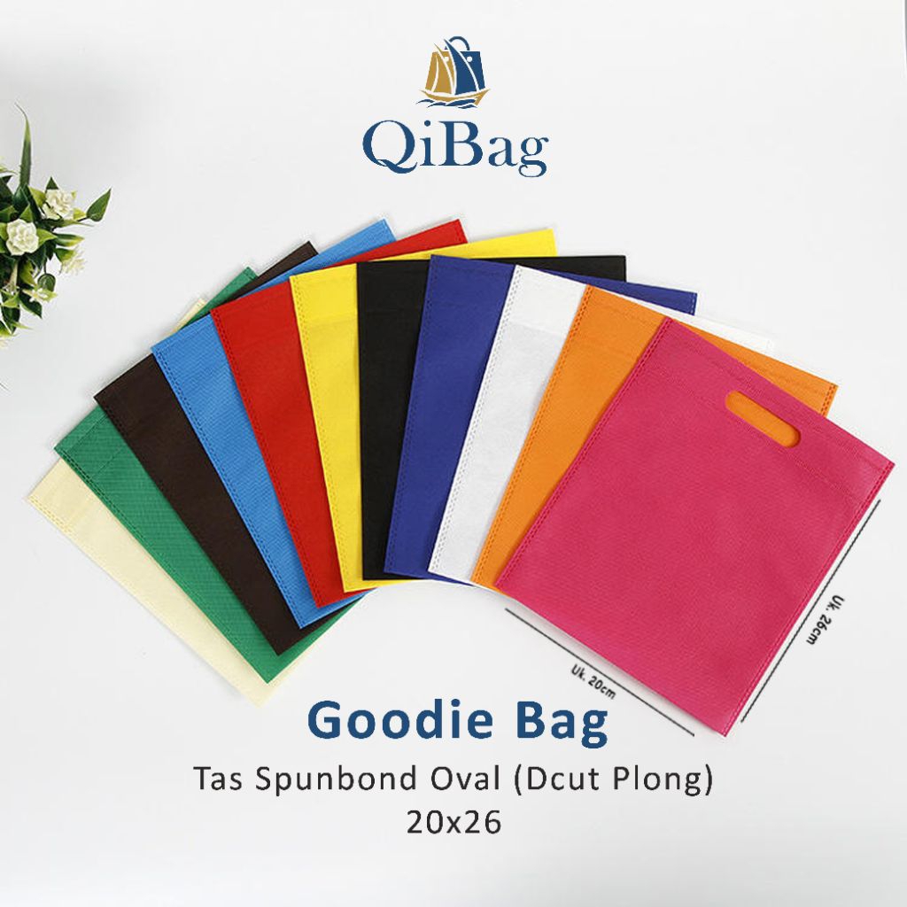 Goodie Bag Tas Spunbond Oval 20x26 65gsm