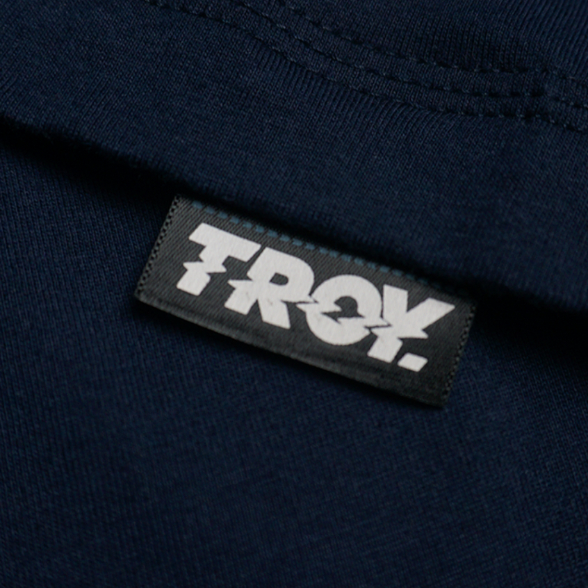 Troy Company T-shirt Navy Blue Broken - Kaos Lengan Pendek Kaos Biru Navy MTD 3446