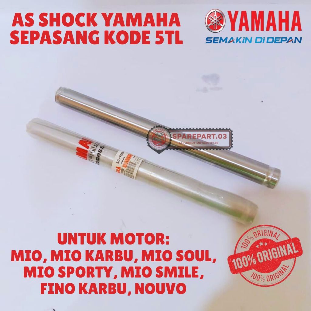 AS SHOCK ORIGINAL YAMAHA 5TL [SEPASANG], AS SHOCK MIO, AS SHOCK MIO KARBU, AS SHOCK  MIO SOUL, AS SH