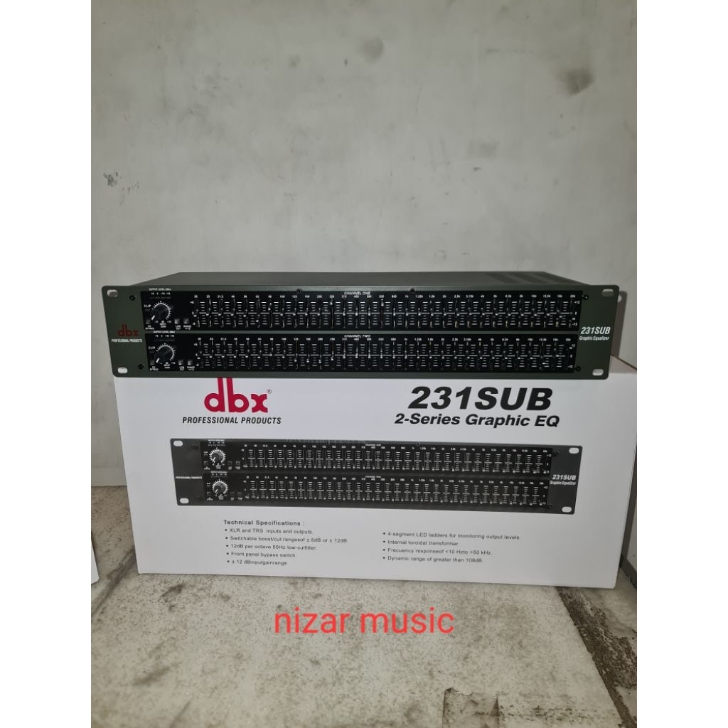 Equalizer DBX 231 SUB / Equalizer DBX 231 SUBWOOFER