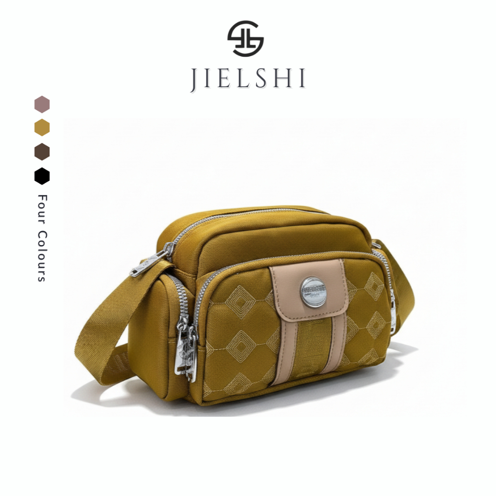 JIELSHI Naira DF1887-69 #SL.350 - Tas Selempang Wanita - Slingbag Kanvas Model Terbaru BISA COD