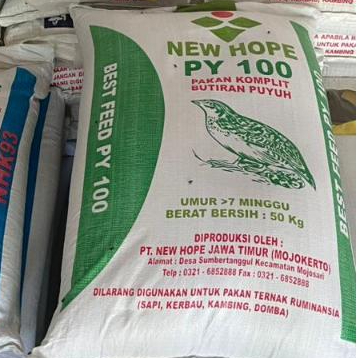 Pakan Puyuh NEWHOPE PY100 50kg