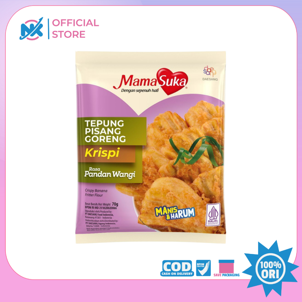 MamaSuka - Tepung Pisang Goreng Pandan 210 gr
