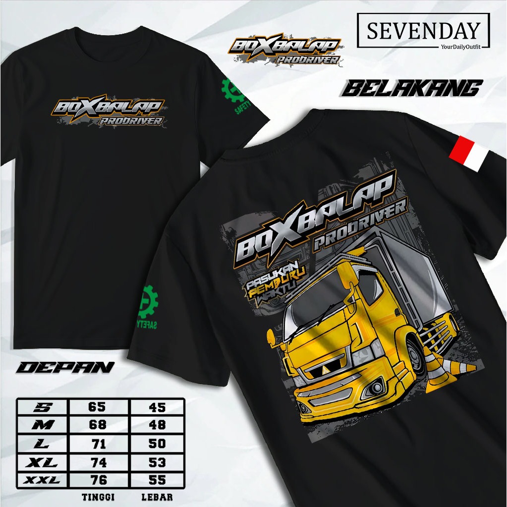 T-shirt kaos Box balap provider - Kaos Distro Motor Baju Kaos Truk Ragasa Mania Otomotif kekinian