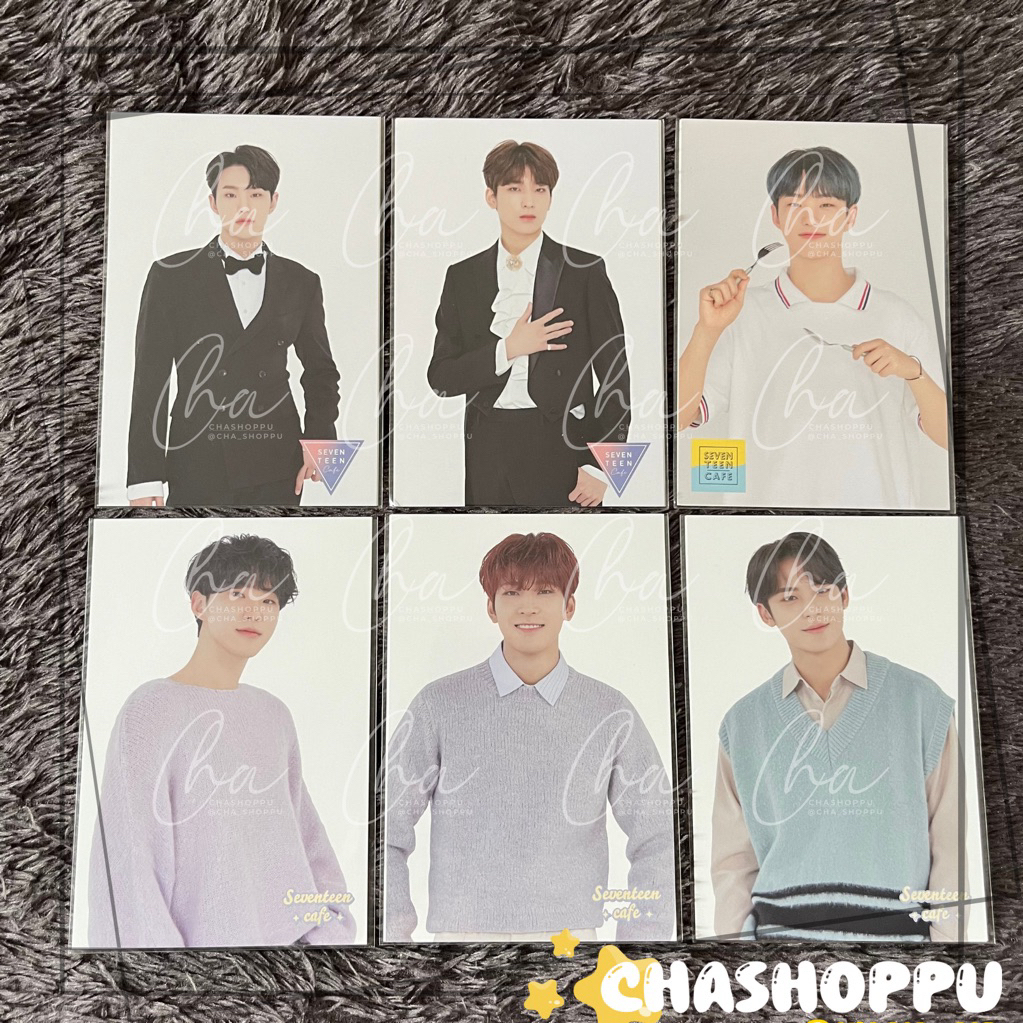 [READY STOCK] POSTCARD SEVENTEEN CAFE 2019 2020 2021 - SALAD, CHEESE PARK - HOSHI WONWOO MINGYU