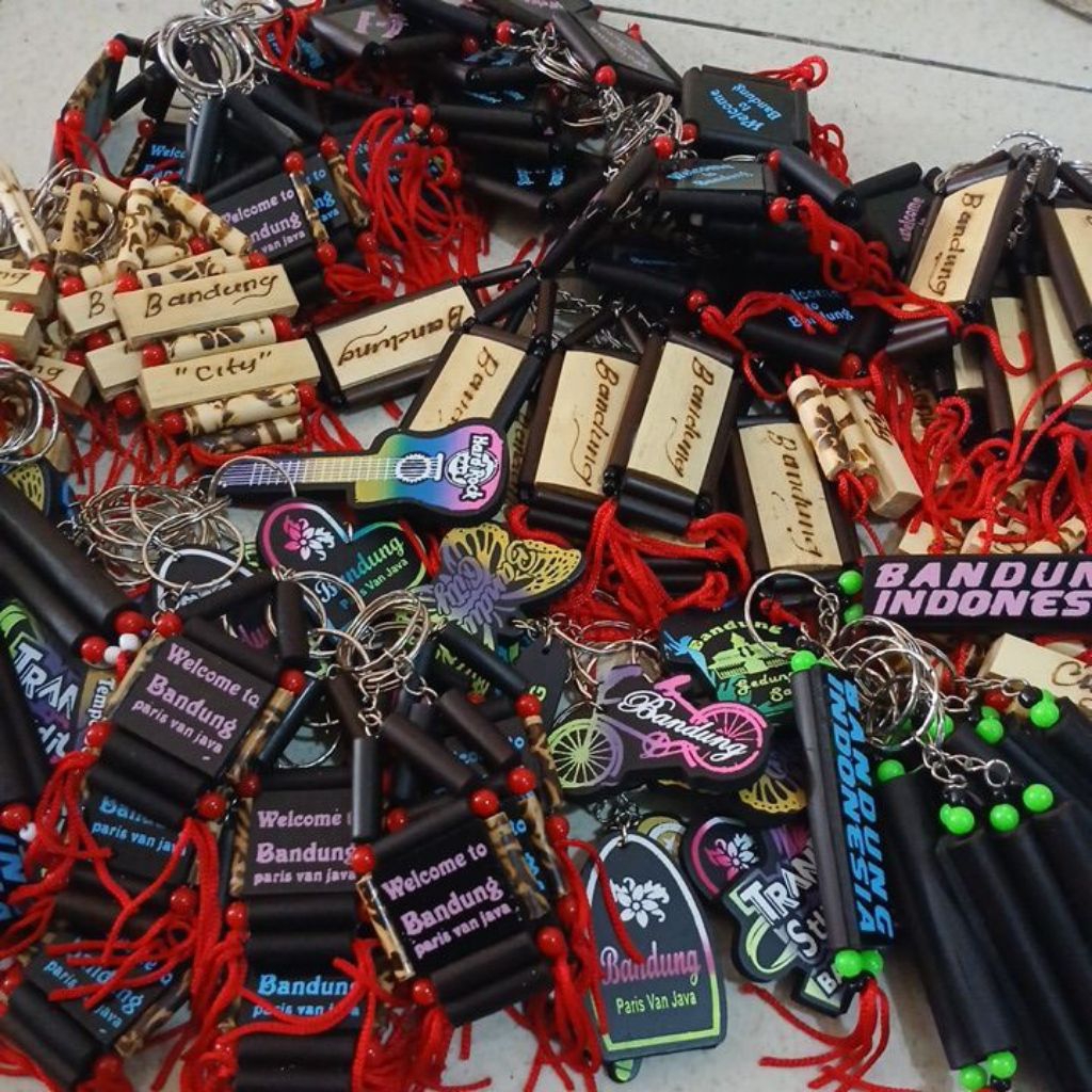 GANTUNGAN KUNCI OLEH OLEH BANDUNG 10 pcs