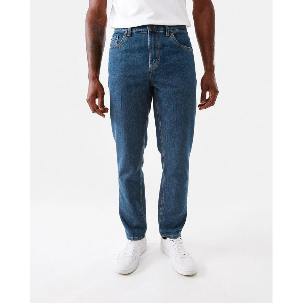 Anko celana panjang jeans pria straight