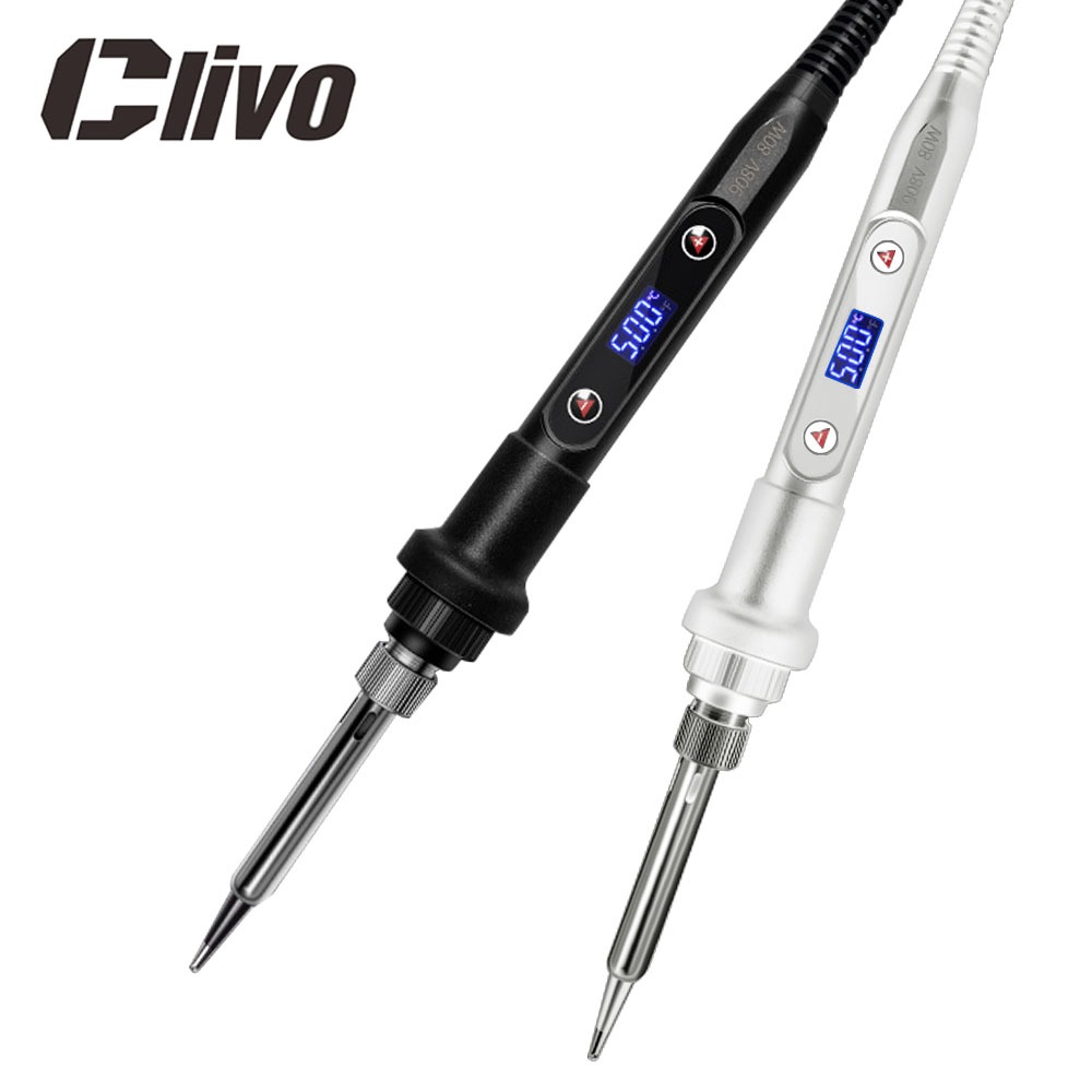 Clivo - 908S 80W Pengelas Digital dengan Pengaturan Suhu - Pengelas Listrik Dengan Tampilan Digital
