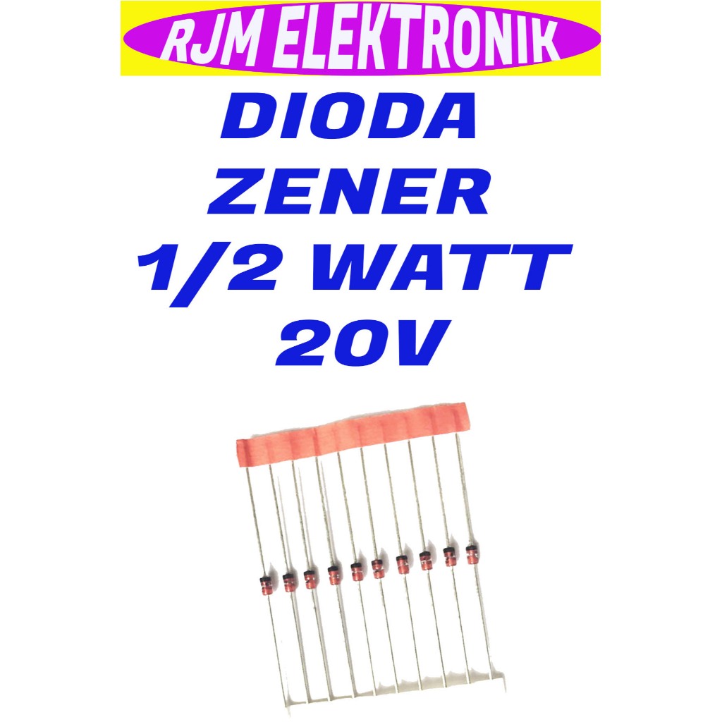 dioda zener 1/2watt 20v termurah
