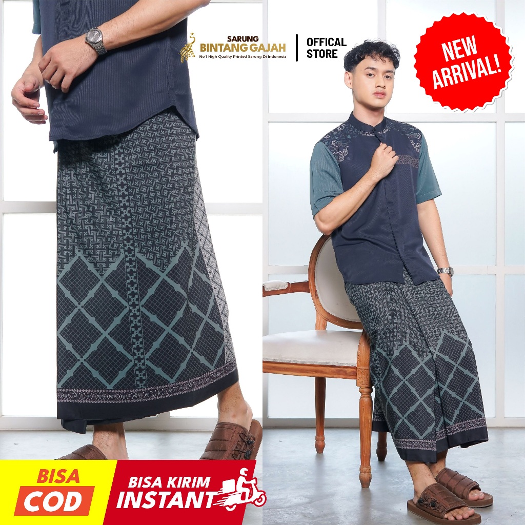 Sarung Bintang Gajah Onta Legenda XS 8262 GENTALA Motif Kotak Minimalis Modern