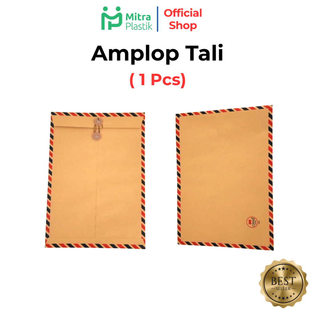 Amplop Coklat Tali Folio 1 pcs / Amplop Dinas Amplop Packing