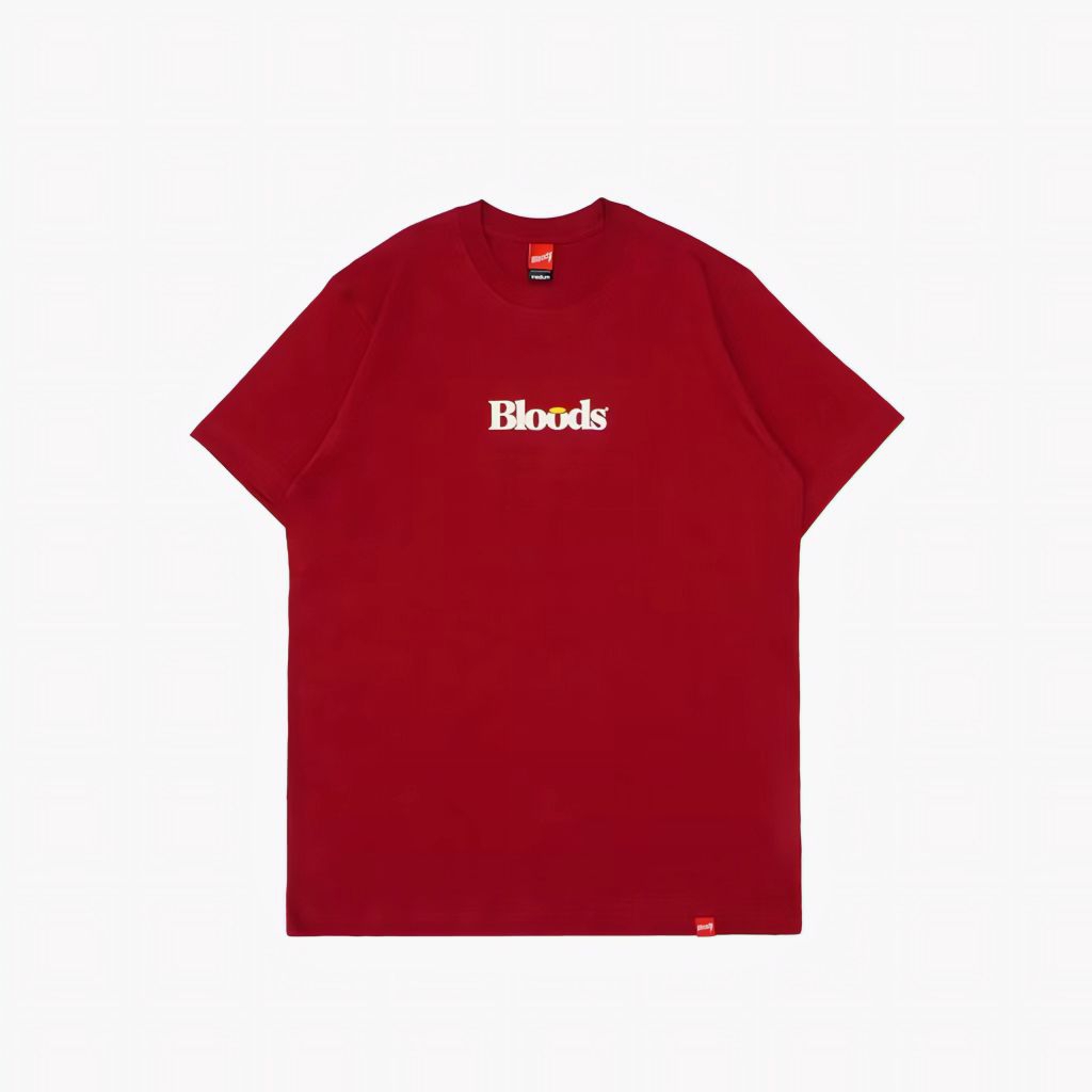 T-SHIRT KAOS BLOODS ROUND RED ORIGINAL.