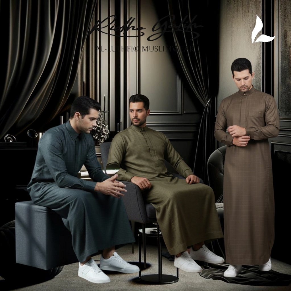 AL-LUTHFI - JUBAH / GAMIS PRIA DEWASA LENGAN PANJANG MANSET PREMIUM