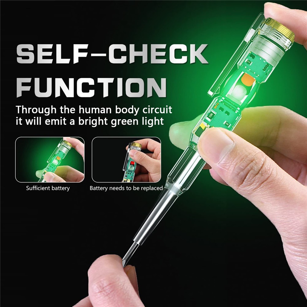 Obeng Tes Pen Bolak Balik 2 LED Indikator Tester Multifungsi