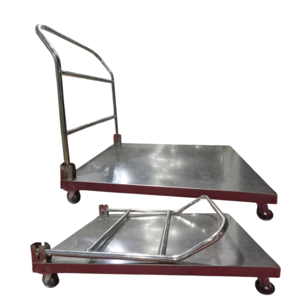 troli barang bahan stainless steel/troli barang serbaguna