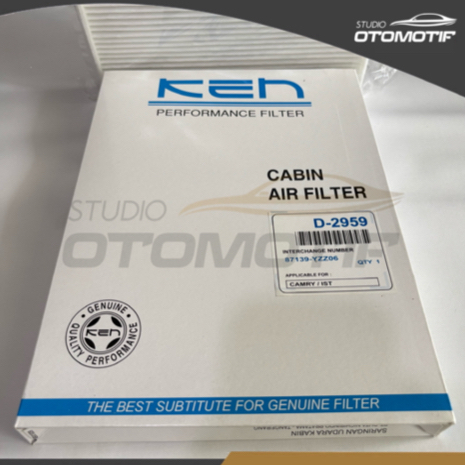 Filter AC Camry Gen5 XV30 2002-2005 KEN 2959 Cabin Filter Saringan AC Mobil Kabin Bebas Polusi