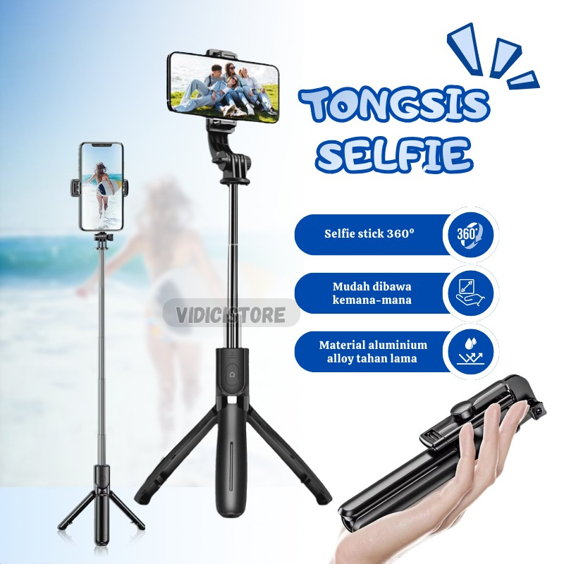 Tongsis Tripod Selfie Stick Remote Tripod HP 360 °