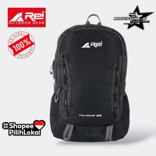 Tas Ransel Rei Polapare 25L + Raincover Tas Pria/Wanita Tas Ransel sekolah