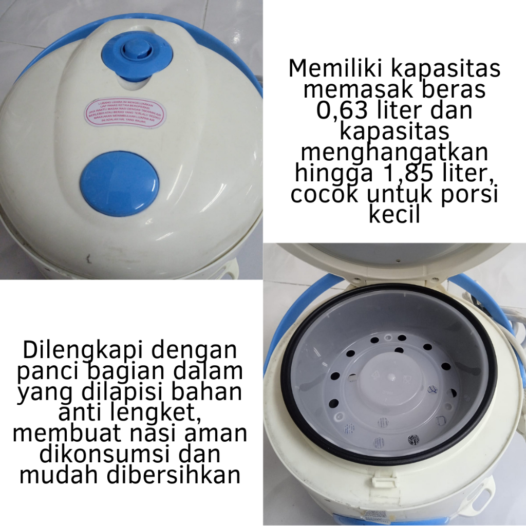 Hot Deals Rice Cooker Miyako Magic Com 606A Magic Com Kecil 0,6 Liter