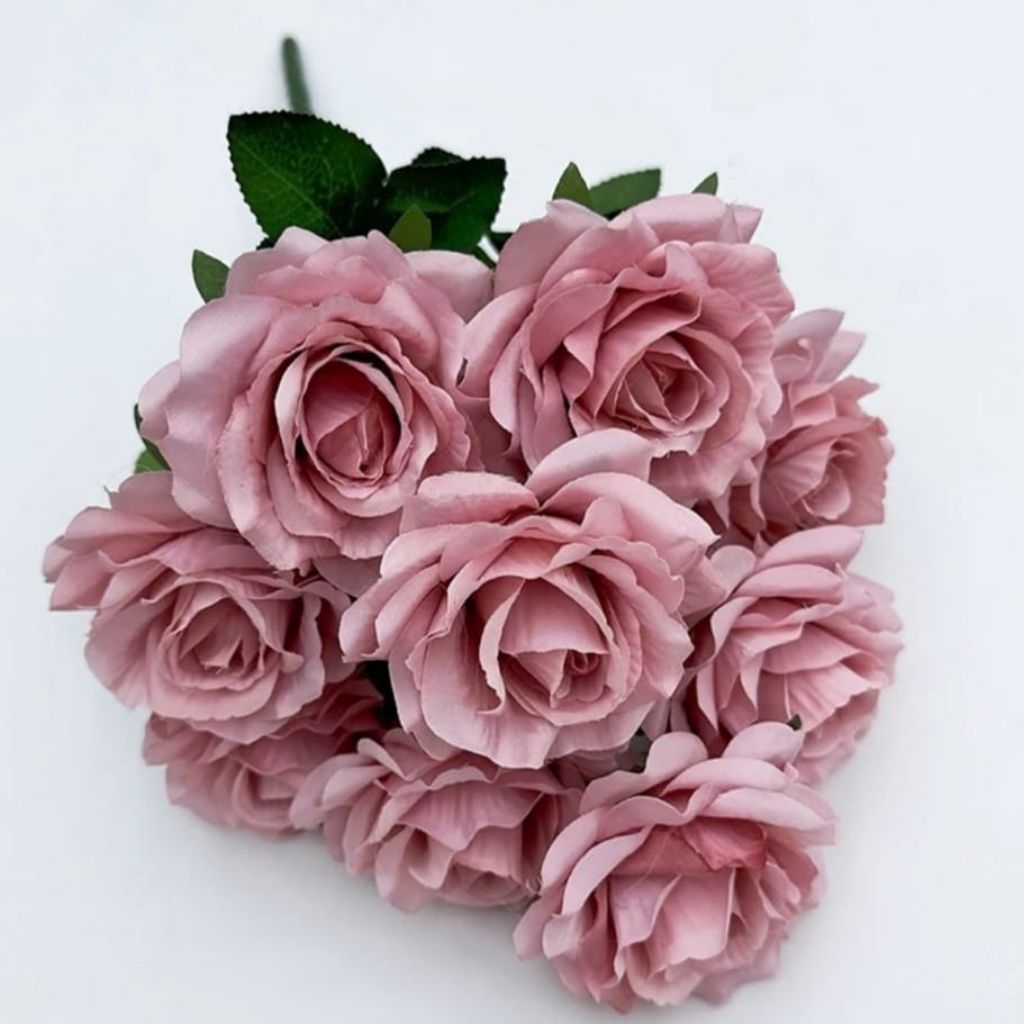 Rose Holland cabang 9 / rose artificial / bunga mawar