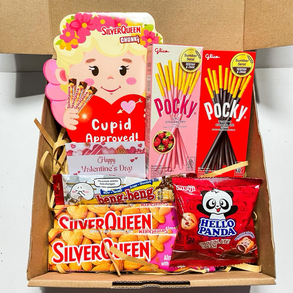 Hampers Valentine | Hampers Coklat Valentine | Hampers snack Box | Hadiah Valentine | Hadiah Ulang T