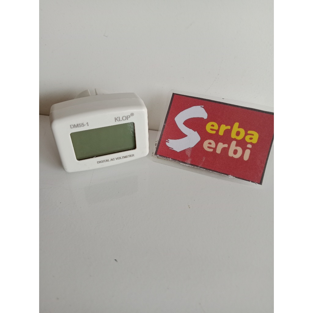 (VOLT METER) Alat pengukur arus listrik tegangan colok panel
