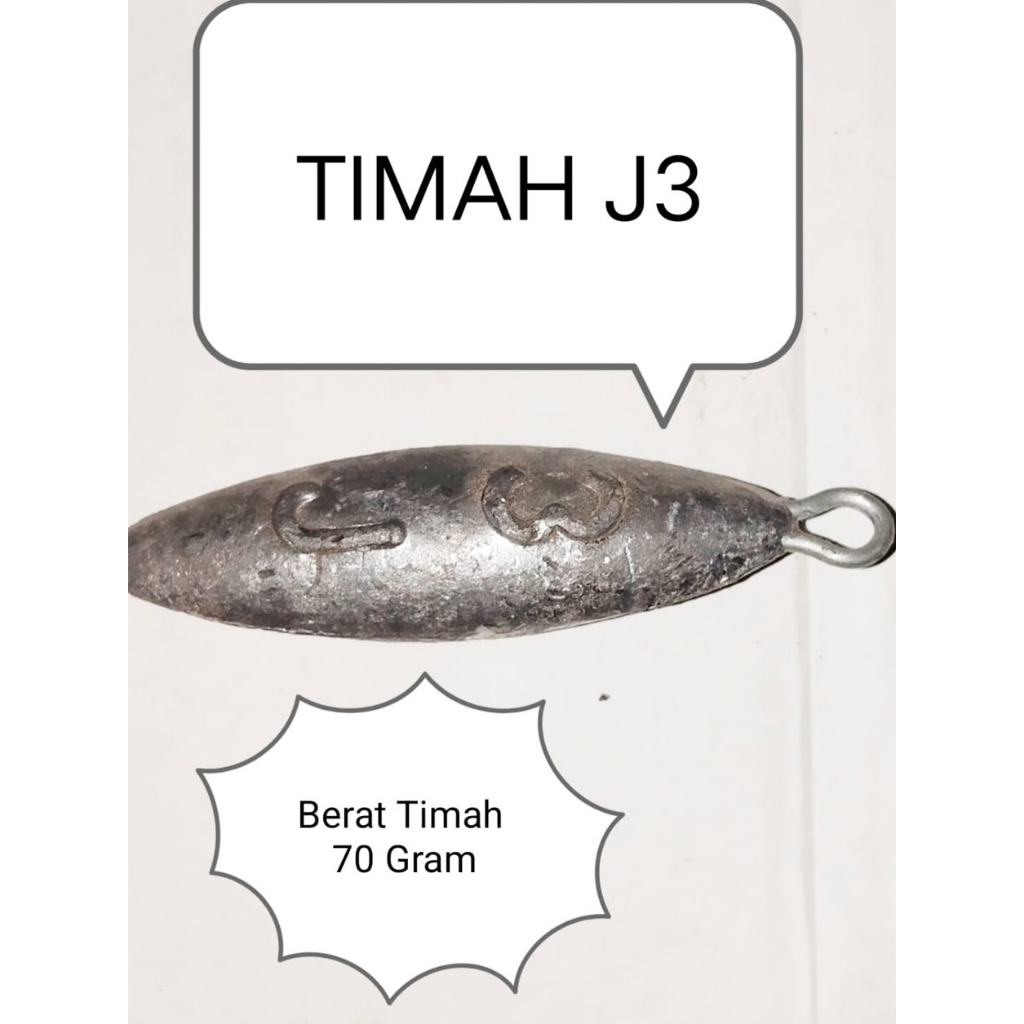 1Kg Timah J3 /Timah Pancing J3 / Timah jantung