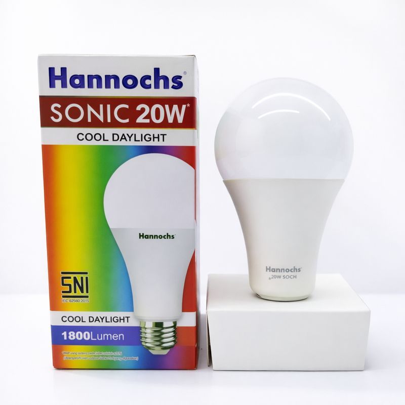 Bohlam / Bola Lampu LED Hannochs SONIC 20 Watt - Cahaya Putih