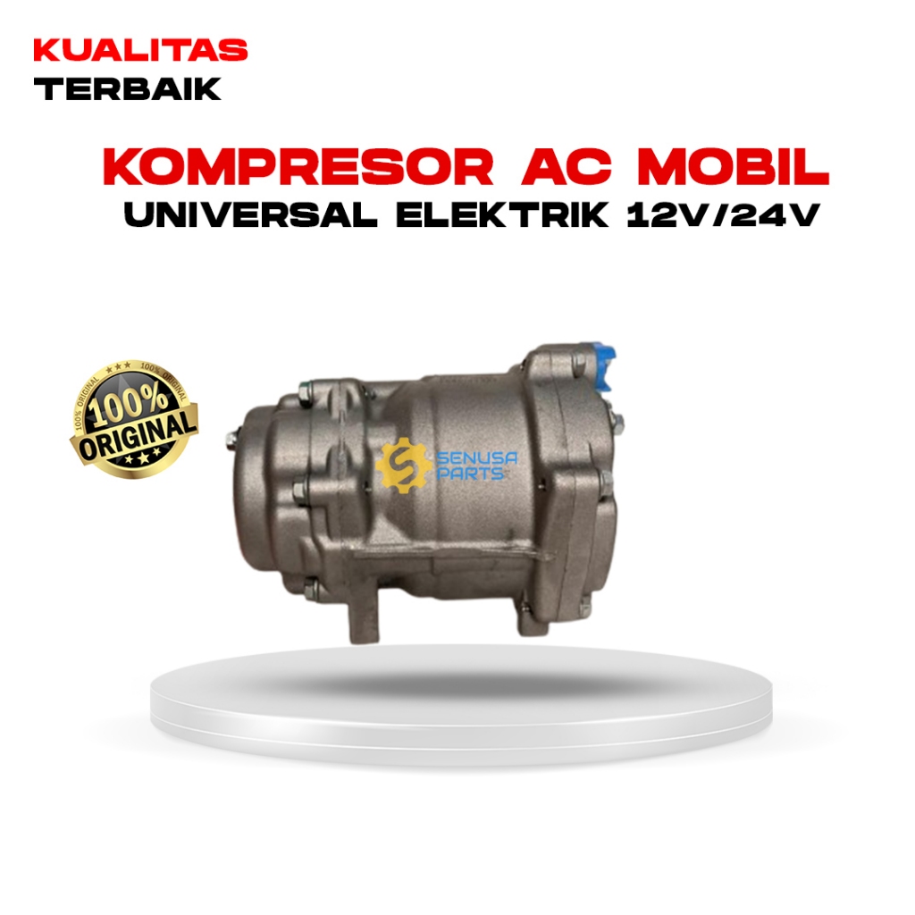 Kompresor AC Elektrik Mobil Universal 12Volt 24Volt Compressor AC Electric Untuk Semua Mobil