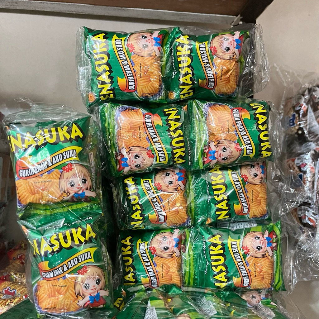 enasuka cemilan snack 500 an 1 pak isi 20 pcs (2 renteng)