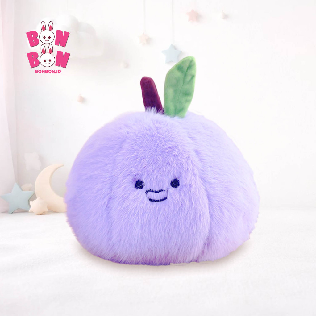 Blueberry Plush Toy Soft Stuffed Berry Doll Lucu Bahan Lembut Aman Untuk Mainan Anak Hadiah Ulang Tahun Dekorasi Kamar Tidur Bayi Lucu Premium