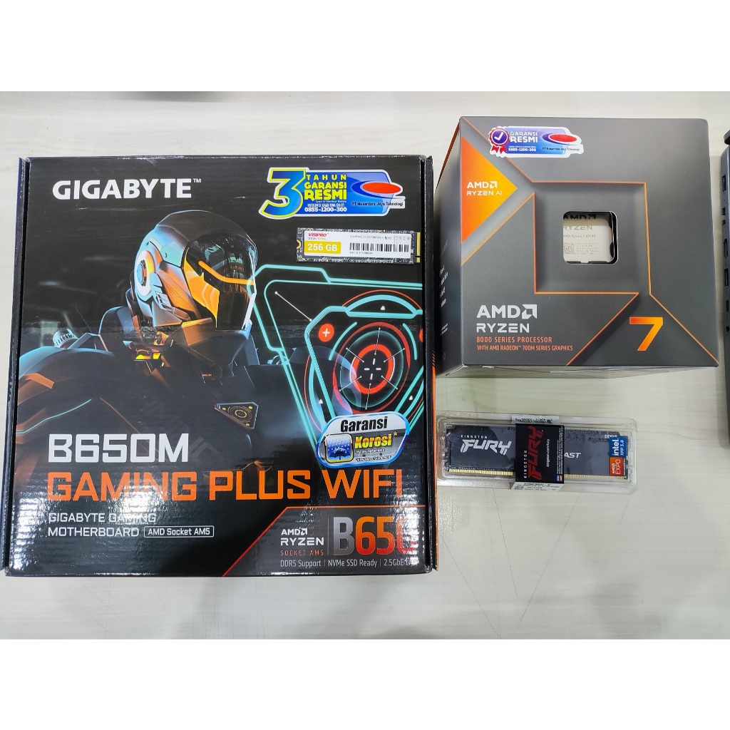 Paket Pc Deskop AMD Ryzen 7 8700G 16gb 256gb