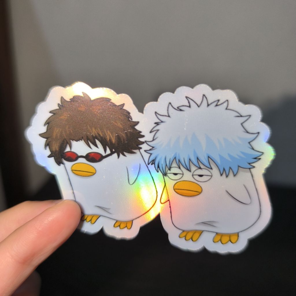 Stiker Hologram Gintama Elizabeth Gintoki Sakamoto, Stiker Hologram Anime Gintama - GT03