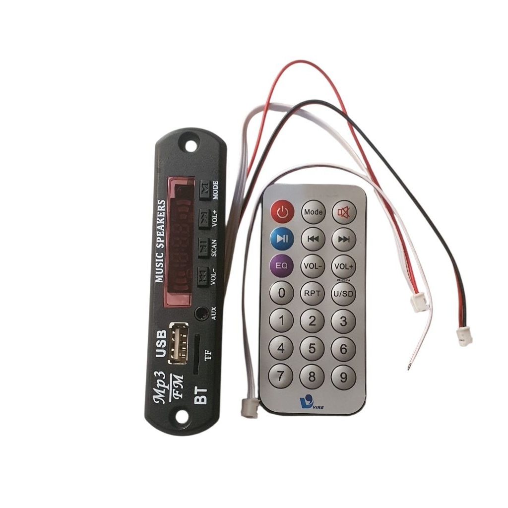 Modul MP3 Bluetooth VIRE VTF-108BT V8.6 - Biru, Fitur Radio, Bluetooth, dan USB