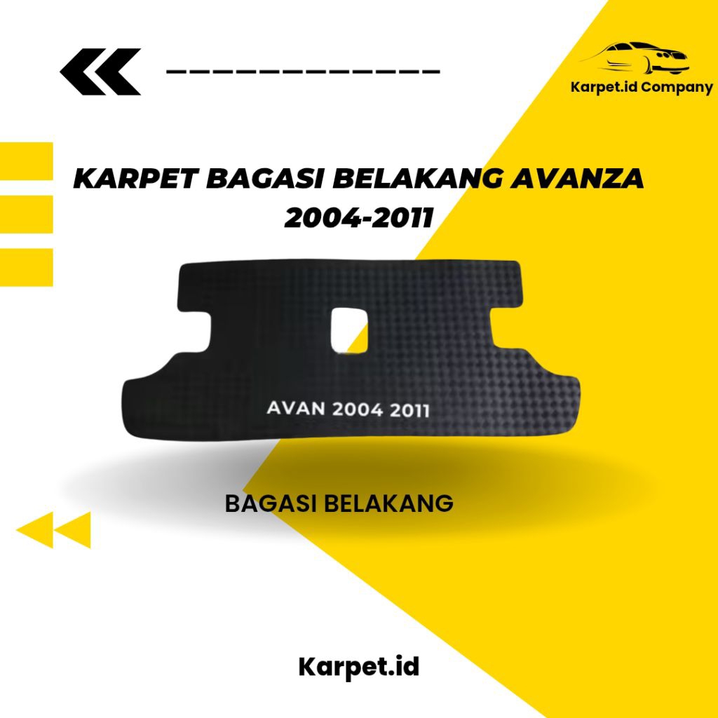 karpet.id bagasi belakang KARPET mobil Avanza 2004-2011