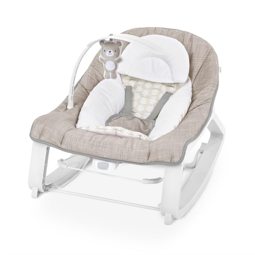 Ingenuity Keep Cozy 3-in-1 Grow with Me Vibrating Baby Bouncer Seat & Infant to Toddler Rocker