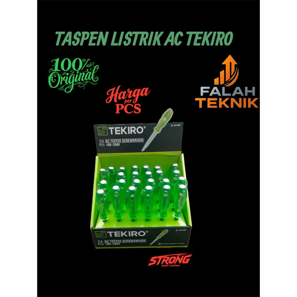 TEKIRO TESPEN ELEKTRIK Obeng Listrik Taspen 100-500 VAC TASPEN Berkualitas