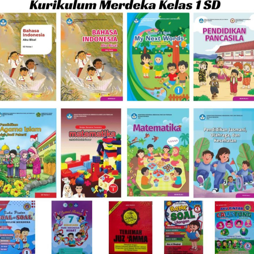 Buku Kelas 1 SD/MI Kurikulum Merdeka dan Buku Umum