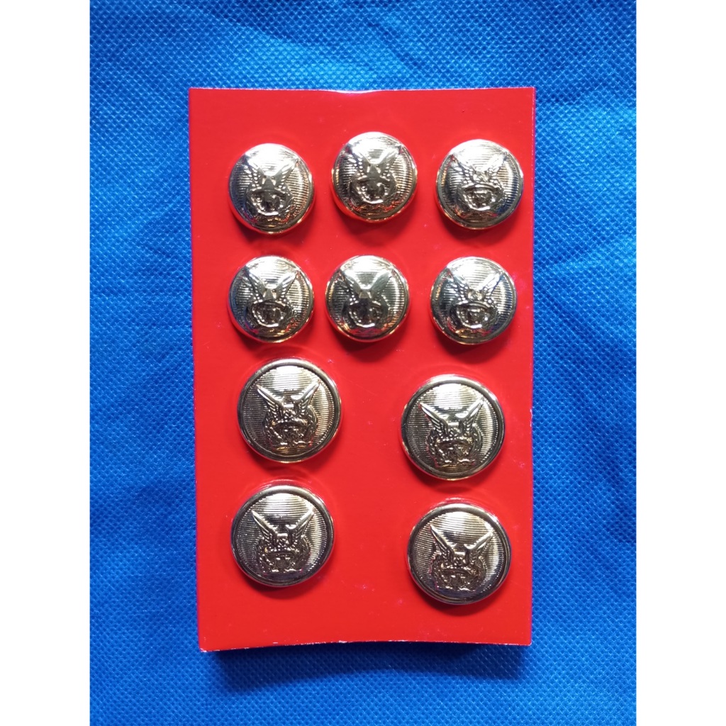 Kancing PDU TNI AU Jatah - Kancing PDU Kuningan TNI AU